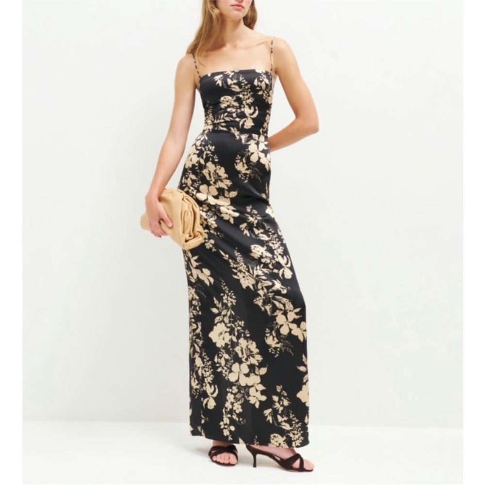 Reformation Frankie Silk Dress in Gisele